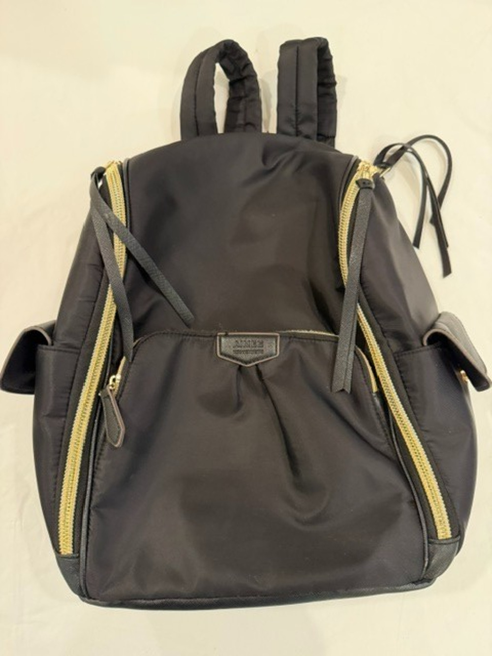 AIMEE KESTENBERG Zip Rome Big Padded Backpack Computer Bag Black - Picture 1 of 10
